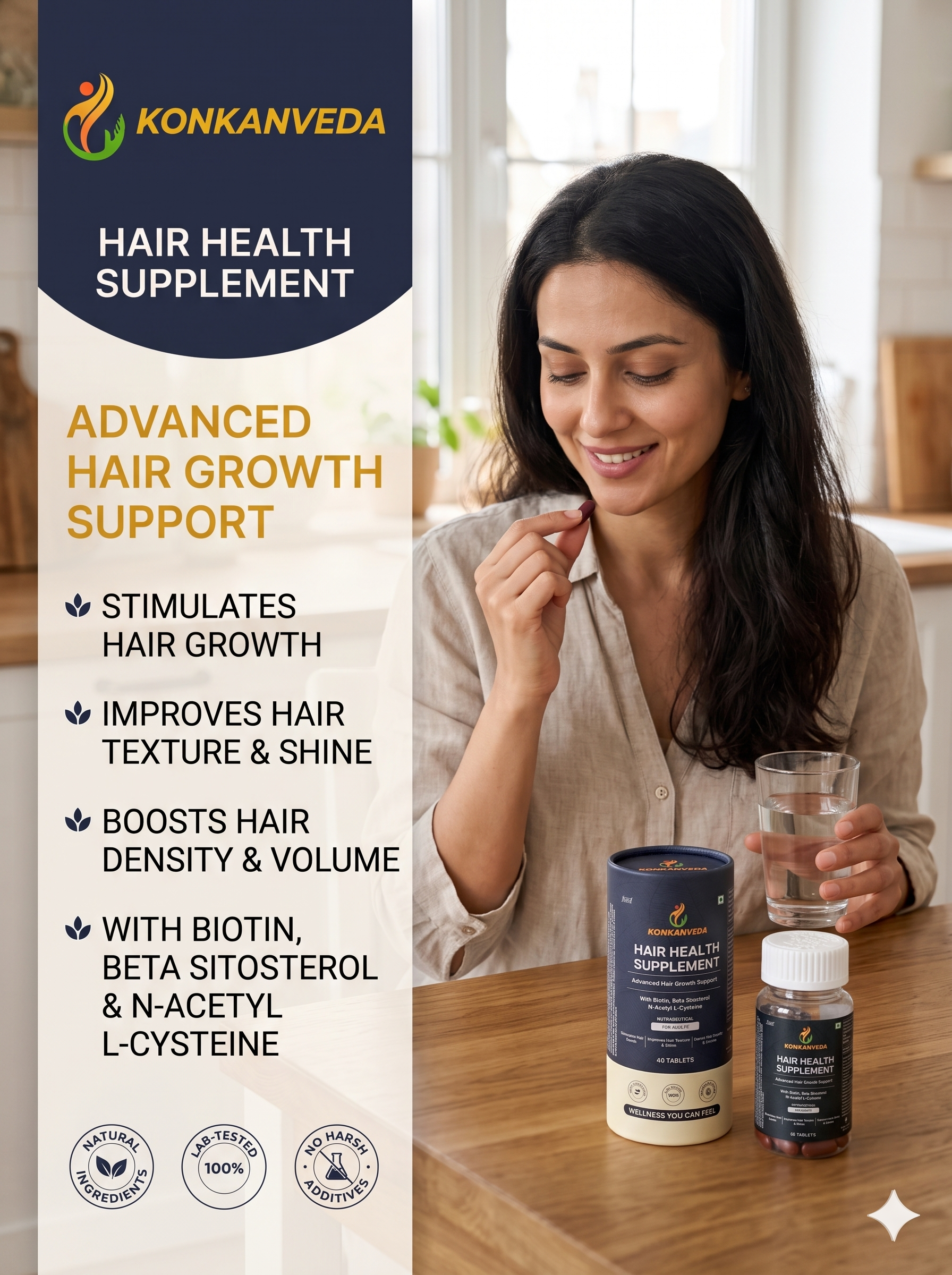 Konkanveda Hair Health Supplement thumbnail 4